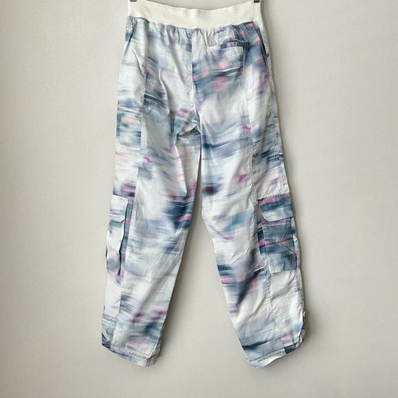 New Free People Pants M Multicolor Printed Mesmerize Me Pull-on In Meadow Motion - Picture 3 of 9